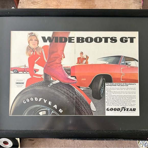 Vintage Original Goodyear Tire WIDE BOOT Magazine Advertisement - Picture 2 of 9